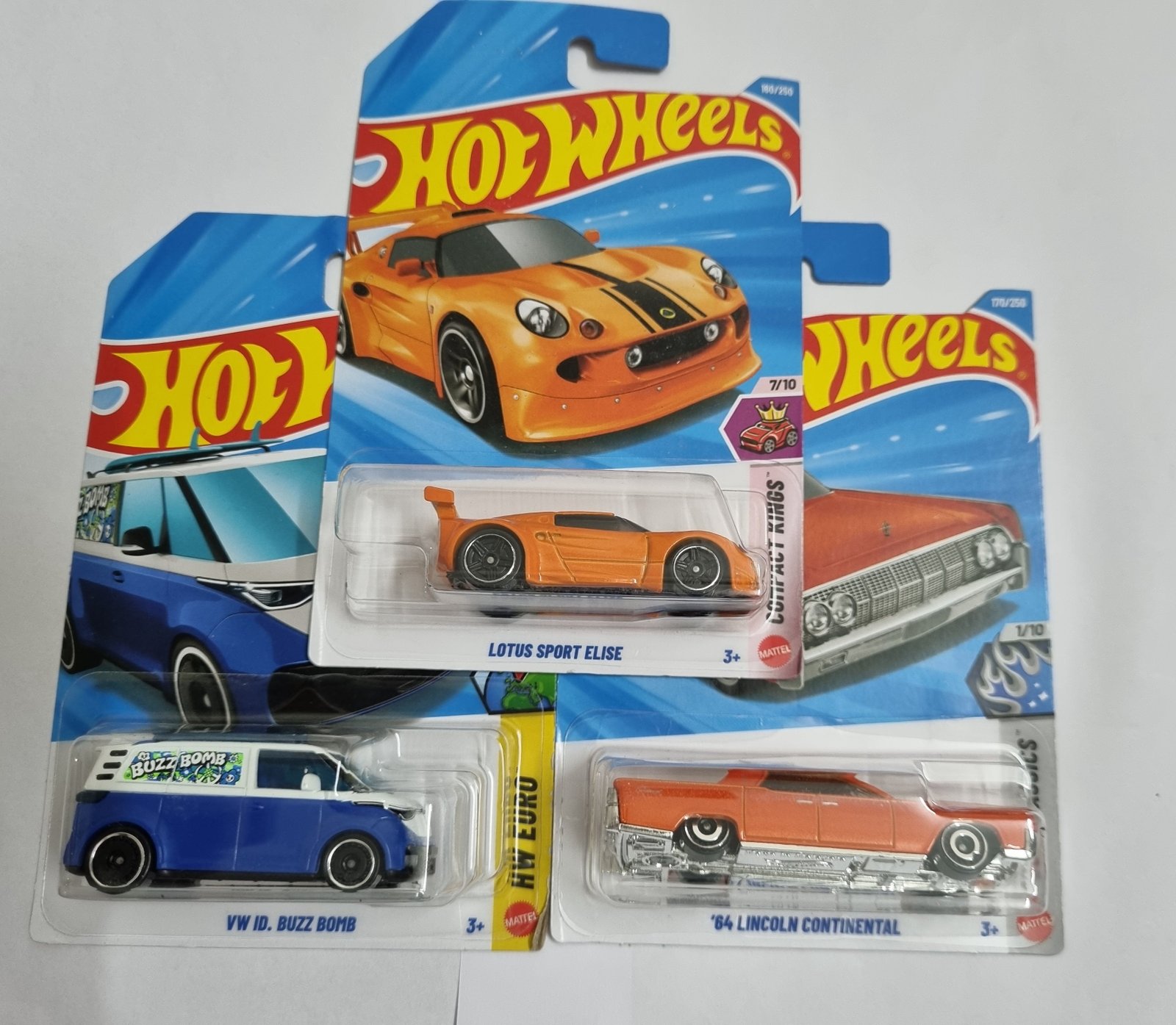 hot wheels j case 2026 combo pack – lotus sport elise, vw id. buzz bomb & ’64 lincoln continental hot wheels j case 2026 combo pack – lotus sport elise, vw id. buzz bomb & ’64 lincoln continental