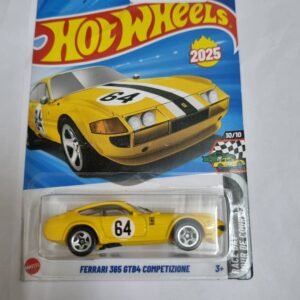 hot wheels ferrari 365 gtb4 competizione (yellow) – imported a case 2025 die cast collectible car 1:64 scale