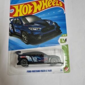 hot wheels ford mustang mach e 1400 (blue) – imported a case die cast collectible ev car 1:64 scale