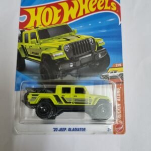 hot wheels '20 jeep gladiator bfgoodrich edition (lime green) – imported a case die cast collectible pickup truck 1:64 scale