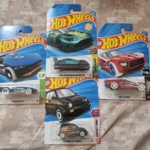hot wheels 2026 f case imported combo (set f4.1) – 2024 aston martin vantage gt3, 85 honda city turbo ii, solar reflex & bullet proof (set of 4)