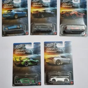 hot wheels hybrid speed 5 car set – silver series imported combo
