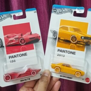 hot wheels silver series pantone combo – twin mill iii (pantone 186) & ’69 copo camaro (pantone 2013) | 1:64 die cast