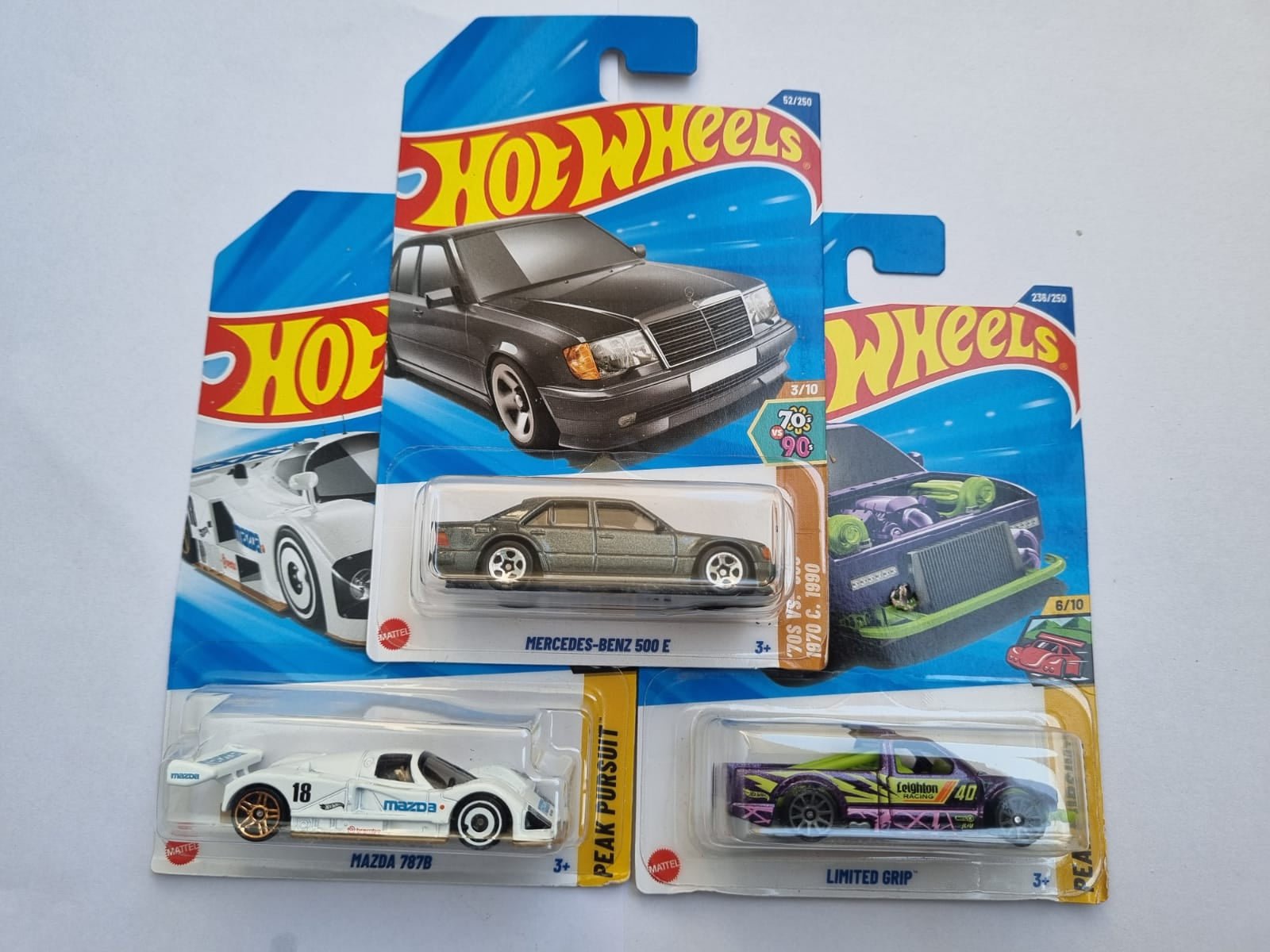 hot wheels 2025 m case imported die cast car combo pack – mercedes‑benz 500 e, mazda 787b & limited grip | 1:64 scale collectible set hot wheels 2025 m case imported die cast car combo pack – mercedes‑benz 500 e, mazda 787b & limited grip | 1:64 scale collectible set