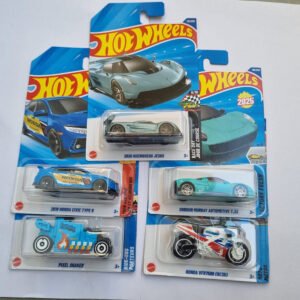 hot wheels 2025 imported combo – koenigsegg jesko + honda civic type r + gordon murray t.33 + pixel shaker + honda vfr750r