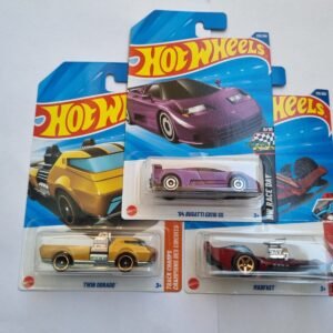 2025 imported m case hot wheels 3 car combo – ’94 bugatti eb110 ss + twin dorado + madfast