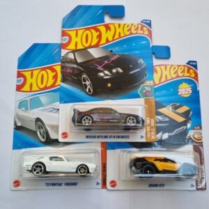 2025 imported m case hot wheels 3 car combo – nissan skyline gt r (bncr33) + ’73 pontiac firebird + amaru gtc