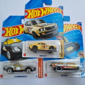 hot wheels 2025 p case combo (3 cars) – mazda rx 3, el segundo rallye & mo stash