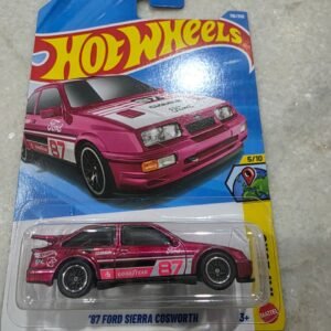 hot wheels super treasure hunt '87 ford sierra cosworth sth spectraflame pink 1:64 rare collectible die cast car