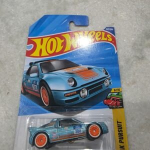 hot wheels super treasure hunt ford rs200 sth gulf livery spectraflame blue 1:64 rare collectible die cast car