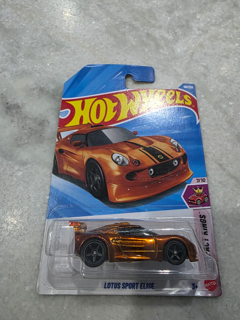 hot wheels super treasure hunt lotus sport elise sth spectraflame orange 1:64 rare collectible die cast car Hot Wheels Lotus Sport Elise Super Treasure Hunt Spectraflame Orange STH Factory Sealed