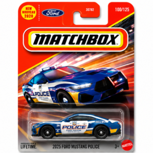 Matchbox 2025 Ford Mustang Police State Trooper Die-Cast Car Factory Sealed by Mattel
