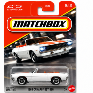 Matchbox 1969 Chevrolet Camaro SS 396 Convertible White Die-Cast Car Factory Sealed by Mattel