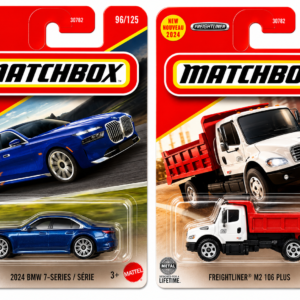 Matchbox 2024 BMW 7-Series and Freightliner M2 106 Plus Combo Pack with 2 Factory Sealed Die-Cast Vehicles by Mattel