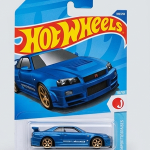 Hot Wheels Nissan Skyline GT-R BNR34 2026 HW Imports 186/250 10 of 10 factory sealed 1:64 die-cast JDM sports car