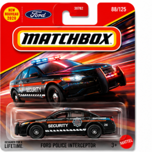Matchbox Ford Police Interceptor Security Vehicle Black Die-Cast Car Factory Sealed by Mattel