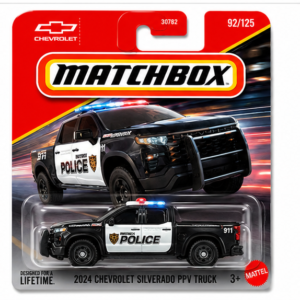 Matchbox 2024 Chevrolet Silverado PPV Truck Police Pickup Die-Cast Car Factory Sealed by Mattel