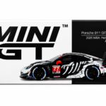 MINI GT MGT01143-L Porsche 911 GT3 R #77 AO Racing Rexy IMSA Petit Le Mans 2025 Collector Box