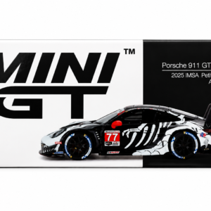 MINI GT MGT01143-L Porsche 911 GT3 R #77 AO Racing Rexy IMSA Petit Le Mans 2025 Collector Box
