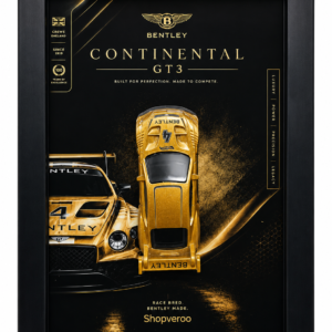 hot wheels bentley continental gt3 1:64 diecast display frame | premium collector wall art | ready to hang