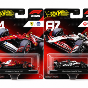 hot wheels premium f1 2025 ferrari & haas formula 1 team 1:64 diecast car set | collector edition