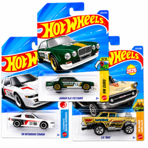 Hot Wheels 3 Car Combo Pack featuring Jaguar XJC V12 Coupé, '88 Mitsubishi Starion and Lil' Mad