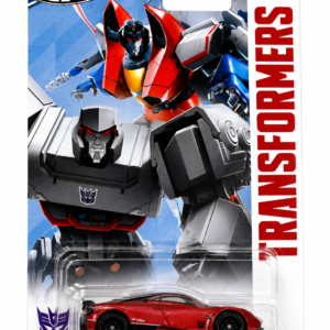 Hot Wheels Transformers Pagani Huayra Decepticon Edition 5 of 5 factory sealed 1:64 die-cast collectible with Transformers card artwork