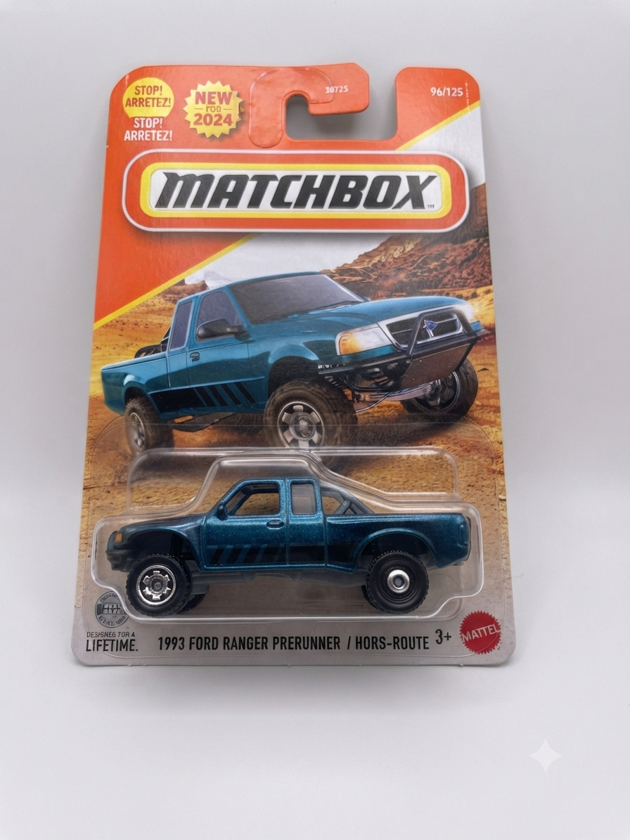 Matchbox 1993 Ford Ranger Prerunner 2026 MB1554 Matchbox 1993 Ford Ranger Prerunner 2026 #101/125 MB1554 teal 1:64 diecast