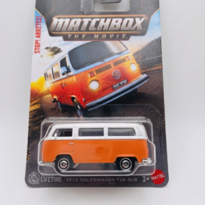 Matchbox The Movie 1973 Volkswagen T2B Bus 2026 #10/12 MB1639 orange and white