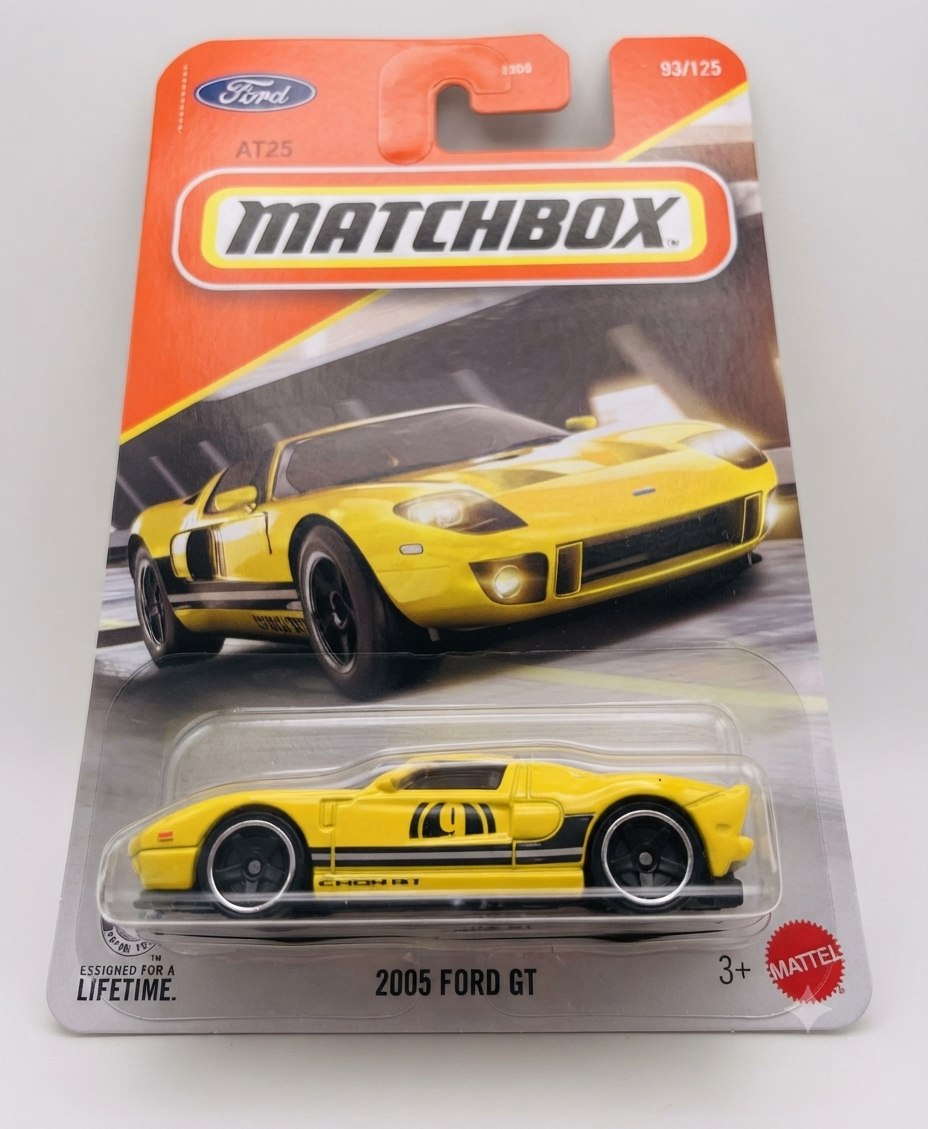 Matchbox 2005 Ford GT JHM82 2026 Matchbox 2005 Ford GT 2026 #93/125 JHM82 yellow 1:64 die-cast