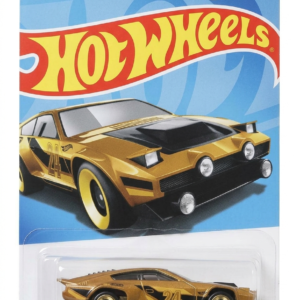 Hot Wheels Dimachinni Veloce gold diecast car number 24 in original packaging